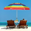 image:imageAMMSUN 13 Beach Umbrella Table Tray Teal for Beach Patio Garden Swimming Pool with Cup Holders Snack Compartments TealA White
