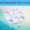 image:imageAMMSUN 17 Portable Beach Umbrella Table Tray Attachment White