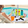 image:imageAMMSUN 17 Portable Beach Umbrella Table Tray Attachment White