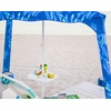 image:imageAMMSUN 17 Portable Beach Umbrella Table Tray Attachment White