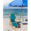 image:imageAMMSUN 17 Portable Beach Umbrella Table Tray Attachment White