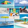 image:imageAMMSUN 17 Portable Beach Umbrella Table Tray Attachment White