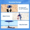 image:imageAMMSUN 2 Pack Beach Umbrella Hanging HookBeach AccessoriesBlueamp WhiteBlueWhite