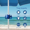 image:imageAMMSUN 2 Pack Beach Umbrella Hanging HookBeach AccessoriesBlueamp WhiteBlueWhite