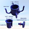 image:imageAMMSUN 2 Pack Beach Umbrella Hanging HookBeach AccessoriesBlueamp WhiteSolid Blue