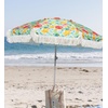 image:imageAMMSUN 65ft Heavy Duty Fringe Beach Umbrella with Sand Anchor Tilt UPF50Citrus