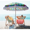 image:imageAMMSUN 65ft Tropical Fringe Beach Umbrella with Sand AnchorTiltAir Vent
