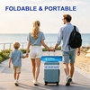 image:imageAMMSUN 6ft Folded Portable Travel Beach Umbrella with Sand Anchor Tilt Air vent UPF 50UV Protection Fit In Suitcase Compact Foldable Telescopic umbrellas for Patio Garden Beach Pool Sky Blue6ft Light Blue