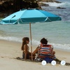 image:imageAMMSUN 75ft High Wind Beach Umbrella with Air Vent amp Ash Wood PoleLake Green
