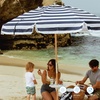 image:imageAMMSUN 75ft High Wind Beach Umbrella with Air Vent amp Ash Wood PoleNavy