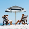 image:imageAMMSUN 75ft High Wind Beach Umbrella with Air Vent amp Ash Wood PoleNavy