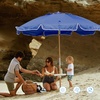 image:imageAMMSUN 75ft High Wind Beach Umbrella with Air Vent amp Ash Wood PoleNavy Blue