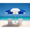 image:imageAMMSUN 75ft High Wind Beach Umbrella with Air Vent amp Ash Wood PoleNavy White Panel
