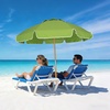 image:imageAMMSUN 75ft High Wind Beach Umbrella with Air Vent amp Ash Wood PoleOlive Green