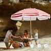image:imageAMMSUN 75ft High Wind Beach Umbrella with Air Vent amp Ash Wood PoleRed White