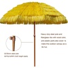 image:imageAMMSUN 75ft Hula Thatched Tiki Patio Beach Umbrella Hawaiian Style 10 Ribs UPF 50 with Tilt Carry Bag for Outdoor Tiki Bar Tropical Palapa Patio Garden Beach Pool Backyard Natural ColorYellow
