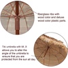 image:imageAMMSUN 75ft Hula Thatched Tiki Patio Beach Umbrella Hawaiian Style 10 Ribs UPF 50 with Tilt Carry Bag for Outdoor Tiki Bar Tropical Palapa Patio Garden Beach Pool Backyard Natural ColorA Natural