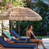 image:imageAMMSUN 75ft Hula Thatched Tiki Patio Beach Umbrella Hawaiian Style 10 Ribs UPF 50 with Tilt Carry Bag for Outdoor Tiki Bar Tropical Palapa Patio Garden Beach Pool Backyard Natural ColorA Natural