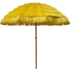 image:imageAMMSUN 75ft Hula Thatched Tiki Patio Beach Umbrella Hawaiian Style 10 Ribs UPF 50 with Tilt Carry Bag for Outdoor Tiki Bar Tropical Palapa Patio Garden Beach Pool Backyard Natural ColorYellow