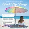 image:imageAMMSUN 75ft Large Heavy Duty HIGH Wind Beach Umbrella with sand anchor amp Tilt Sun Shelter UPF 50 Protection Outdoor Umbrellas Sunshade with Carry Bag for Patio Garden Pool Backyard RainbowRainbow
