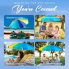 image:imageAMMSUN 75ft Large Heavy Duty HIGH Wind Beach Umbrella with sand anchor amp Tilt Sun Shelter UPF 50 Protection Outdoor Umbrellas Sunshade with Carry Bag for Patio Garden Pool Backyard RainbowCelestial Blue