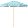 image:imageAMMSUN 78FT Outdoor Patio Umbrella Boho Wood Pole Market Table UmbrellaGreen Plaid