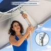image:imageAMMSUN 7ft Heavy Duty High Wind Beach Umbrella Parasols with Sand Anchor Vent Tilt UV 50 Sun Protection Portable Outdoor Sunshade Umbrellas Carry Bag for Patio Garden Pool Backyard BlueSolid Navy