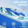 image:imageAMMSUN 7ft Heavy Duty High Wind Beach Umbrella Parasols with Sand Anchor Vent Tilt UV 50 Sun Protection Portable Outdoor Sunshade Umbrellas Carry Bag for Patio Garden Pool Backyard BlueCrystal Fresco