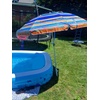 image:imageAMMSUN 7ft Heavy Duty High Wind Beach Umbrella Parasols with Sand Anchor Vent Tilt UV 50 Sun Protection Portable Outdoor Sunshade Umbrellas Carry Bag for Patio Garden Pool Backyard BlueCaribbean Twilight
