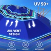 image:imageAMMSUN 7ft Heavy Duty High Wind Beach Umbrella Parasols with Sand Anchor Vent Tilt UV 50 Sun Protection Portable Outdoor Sunshade Umbrellas Carry Bag for Patio Garden Pool Backyard BlueBlue