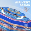 image:imageAMMSUN 7ft Heavy Duty High Wind Beach Umbrella Parasols with Sand Anchor Vent Tilt UV 50 Sun Protection Portable Outdoor Sunshade Umbrellas Carry Bag for Patio Garden Pool Backyard BlueCaribbean Twilight