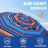 image:imageAMMSUN 7ft Heavy Duty High Wind Beach Umbrella Parasols with Sand Anchor Vent Tilt UV 50 Sun Protection Portable Outdoor Sunshade Umbrellas Carry Bag for Patio Garden Pool Backyard BlueBlue Orange