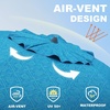 image:imageAMMSUN 7ft Heavy Duty High Wind Beach Umbrella Parasols with Sand Anchor Vent Tilt UV 50 Sun Protection Portable Outdoor Sunshade Umbrellas Carry Bag for Patio Garden Pool Backyard BlueSky Whirlpool Teal