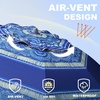 image:imageAMMSUN 7ft Heavy Duty High Wind Beach Umbrella Parasols with Sand Anchor Vent Tilt UV 50 Sun Protection Portable Outdoor Sunshade Umbrellas Carry Bag for Patio Garden Pool Backyard BlueSpray Pavilion Blue
