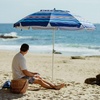 image:imageAMMSUN 7ft Heavy Duty High Wind Beach Umbrella Parasols with Sand Anchor Vent Tilt UV 50 Sun Protection Portable Outdoor Sunshade Umbrellas Carry Bag for Patio Garden Pool Backyard BlueBlue Torrent