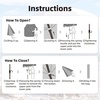 image:imageAMMSUN 7ft Patio Umbrella with Fringe Outdoor Tassel Umbrella UPF50 Premium Steel Pole and Steel Ribs Push Button Tilt BlackRetro Bohemian