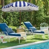 image:imageAMMSUN 7ft Patio Umbrella with Fringe Outdoor Tassel Umbrella UPF50 Premium Steel Pole and Steel Ribs Push Button Tilt BlackSailor Jentle Blue