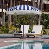 image:imageAMMSUN 7ft Patio Umbrella with Fringe Outdoor Tassel Umbrella UPF50 Premium Steel Pole and Steel Ribs Push Button Tilt BlackSailor Jentle Blue