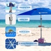 image:imageAMMSUN 8ft Large Beach Umbrellas for Sand with Sand Anchor Air Vent hookDark Blue