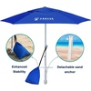 image:imageAMMSUN 8ft Large Beach Umbrellas for Sand with Sand Anchor Air Vent hookDark Blue
