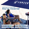 image:imageAMMSUN 8ft Large Beach Umbrellas for Sand with Sand Anchor Air Vent hookNavy