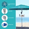 image:imageAMMSUN 8ft Large Beach Umbrellas for Sand with Sand Anchor Air Vent hookTeal