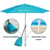 image:imageAMMSUN 8ft Large Beach Umbrellas for Sand with Sand Anchor Air Vent hookTeal