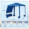 image:imageAMMSUN Beach Cabana 6565 Beach Canopy Easy Set up and Take Down Cabana Tent with Sand Pockets Instant Sun Shade with Side Wall Coral TropicalCoral Tropical