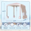image:imageAMMSUN Beach Cabana 6565 Beach Canopy Easy Set up and Take Down Cabana Tent with Sand Pockets Instant Sun Shade with Side Wall Coral TropicalElegant Pink