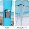 image:imageAMMSUN Beach Cabana 6565 Beach Canopy Easy Set up and Take Down Cabana Tent with Sand Pockets Instant Sun Shade with Side Wall Coral TropicalGradient Blue