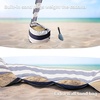 image:imageAMMSUN Beach Cabana 6565 Beach Canopy Easy Set up and Take Down Cabana Tent with Sand Pockets Instant Sun Shade with Side Wall Coral TropicalNavy Sailor