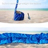 image:imageAMMSUN Beach Cabana 6565 Beach Canopy Easy Set up and Take Down Cabana Tent with Sand Pockets Instant Sun Shade with Side Wall Coral TropicalSea Flow