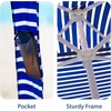 image:imageAMMSUN Beach Cabana 6565 Beach Canopy Easy Set up and Take Down Cabana Tent with Sand Pockets Instant Sun Shade with Side Wall Coral TropicalSiesta Stripe