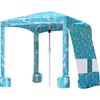 image:imageAMMSUN Beach Cabana 6565 Beach Canopy Easy Set up and Take Down Cabana Tent with Sand Pockets Instant Sun Shade with Side Wall Coral TropicalTropical Aqua